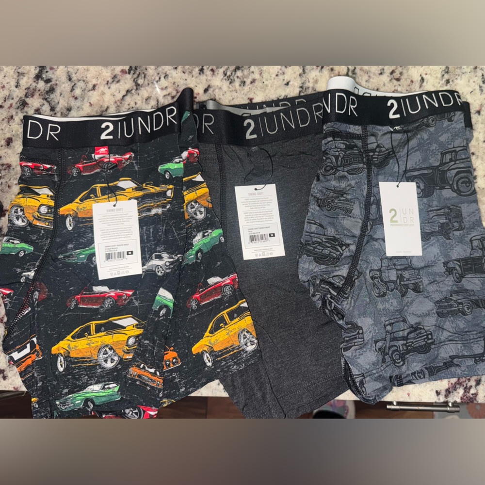 2UNDR 3 pairs new with tags size medium underwear with Joey pouch